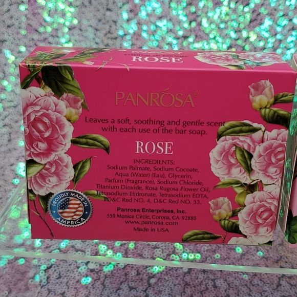 Bar Soap Panrosa Gift Pack 4 Scents Made In USA Essential Oil & Fruit Essence - Picture 9 of 13